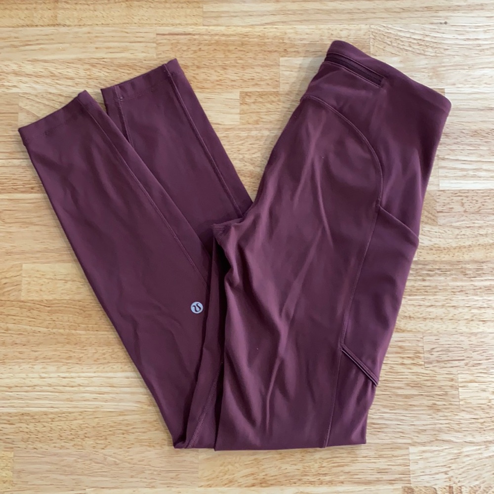 SOLD ♥️ Lululemon speed up tight 28” redwood size 4